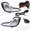 2 Pcs Front Fog Lights Lamps Assembly Replacement For Hyundai Accent 2012-2016 Left And Right Side 922011r010 Hy2592139