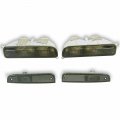 Front Corner Lamp Bumper Signal Lights For Jeep Cherokee Xj 1997-2001 Smoke 