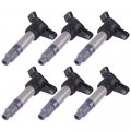 Pack Of 6 Ignition Coils For Land Rover Lr2 Volvo S60 S80 V70 Xc60 Xc70 Xc90 2007-2016 Fits Uf594 C1677