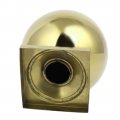 Aexit 80mmx80mm Ball Construction Hardware Top Cap 201 Stainless Steel Gold Tone For Stair Newel Fence Post Model 64as568qo173