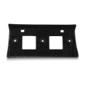 Front License Plate Bracket For Hyundai Santa Fe 2021 2022 Replacement Hy1068128 And 86519s2500 Black Plastic Standard Style 