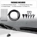 Uxcell 1 Set Windshield Washer Water Nozzle Spray No 86636fg051 For Subaru Impreza 2 5l 5mt Sedan 2008-2010