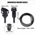 Uxcell 1 Set Windshield Washer Water Nozzle Spray No 86636fg051 For Subaru Impreza 2 5l 5mt Sedan 2008-2010