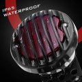 Katur Black Motorcycle Side Mount Tail Light Brake License Plate Bracket Taillight Compatible With Suzuki Yamaha Honda Bobber