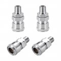 Air Tool Pressure Washer Adapter High Flow Hose Coupler G1 4 Male Quick Connect Socket 4pcs 