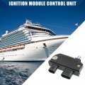Hihaha Ignition Module Control Unit For Mercury Marine Front Durable Plastic 1pcs Black