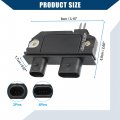 Hihaha Ignition Module Control Unit For Mercury Marine Front Durable Plastic 1pcs Black