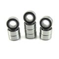 10pcs 5x10x4mm Precision Ball Bearings 440c Stainless Steel Rubber Seals 