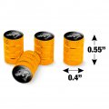 Redfish Fishing Illustration Valve Stem Caps For Tire Rim Wheel Aluminum Yellow