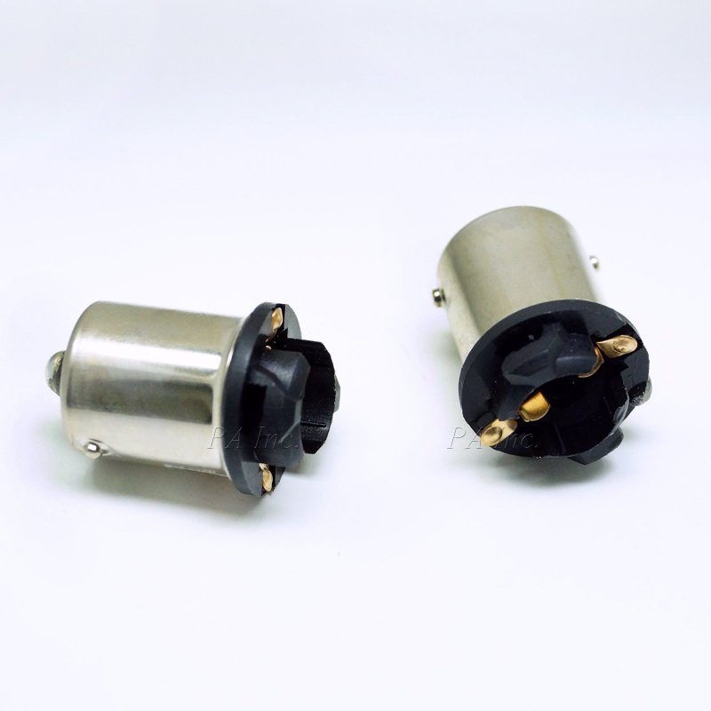 2 Pack T10 168 194 To 1156 Ba15s Led Bulb Base Converter For Cars Trucks Motorcycles And Scooters Rear Position Model