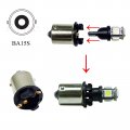 2 Pack T10 168 194 To 1156 Ba15s Led Bulb Base Converter For Cars Trucks Motorcycles And Scooters Rear Position Model