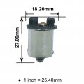 2 Pack T10 168 194 To 1156 Ba15s Led Bulb Base Converter For Cars Trucks Motorcycles And Scooters Rear Position Model