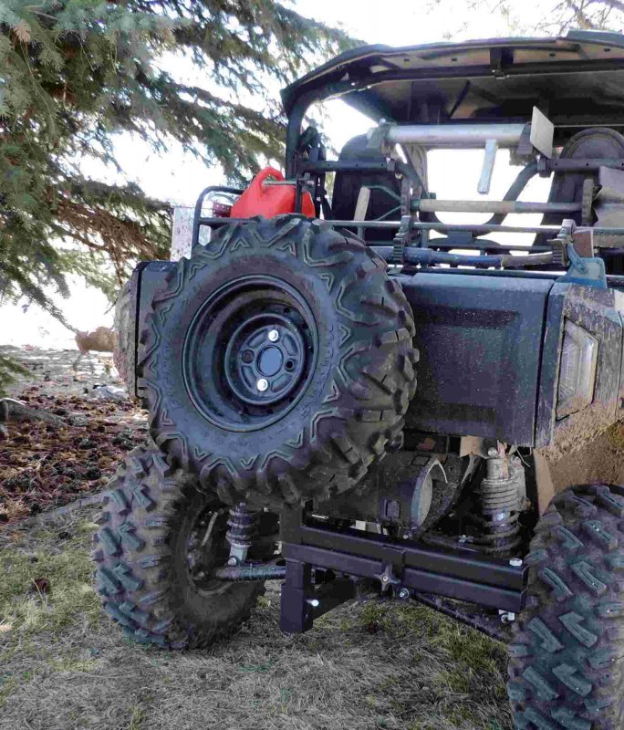 Hornet Outdoors Quick Adjust Receiver Hitch Spare Tire Mount U-4047