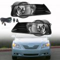 2pcs Fog Light Assembly With Bulbs And Harness Switch Kit Replacement For 2007-2009 Camry Passenger Driver Side 