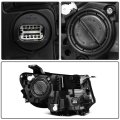Headlight Assembly For Jeep Compass 2017 2021 Driver Side Black Housing Oe Ch2502333 Led Bulb Type Impact Resistant