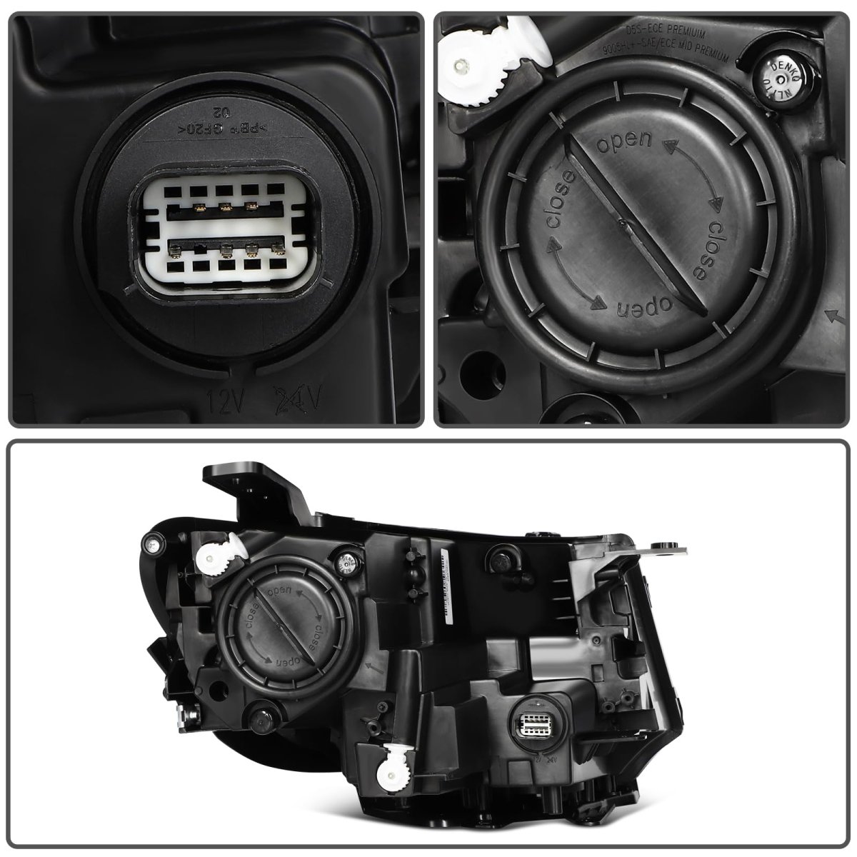 Headlight Assembly For Jeep Compass 2017 2021 Driver Side Black Housing Oe Ch2502333 Led Bulb Type Impact Resistant