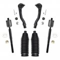 Astarpro 6pcs Front Inner And Outer Tie Rod Ends With Steering Rack Boots For 2002-2003 Lexus Es300 Toyota Camry 