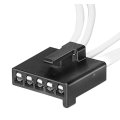 Cadillac Deville 1996 Multi-purpose Pigtail Black Rectangular Female Terminal Gender 5s Blade Terminal 16 Inches Wire Harness 