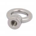Uxcell Lifting Eye Nut M8 Female Thread 39mm Height 304 Stainless Steel Round Shape For Rope Fitting Pack Of 5