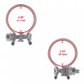 Caltric Exhaust Clamp Compatible With Polaris Outlaw 525 S 2007-2010 Irs 2008 2009 2010 2011