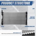 Dpi 13748 Factory Style 1-row Cooling Radiator For Subaru Impreza Crosstrek 2 0l 5l Gas Hybrid 2017-2023 Aluminum Core
