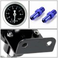 Auto Dynasty 160psi Adjustable Aluminum Fuel Pressure Regulator Oil Filled Gauge Black