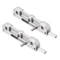 Spring Loaded Barrel Bolt Latch Stainless Steel Gate For Industrial Equipment Cabinet And Wooden Doors Silver 2 Pack 3 8 In 