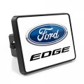 Ipick Image Compatible With Ford Edge Uv Graphic White Metal Plate On Abs Plastic 2 Inch Tow Hitch Cover