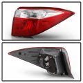 Acanii For 2014 2015 2016 Toyota Corolla Red Clear Tail Light Signal Lamp Outer Assembly Replacement Passenger Side