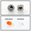Acanii For 2014 2015 2016 Toyota Corolla Red Clear Tail Light Signal Lamp Outer Assembly Replacement Passenger Side