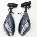 Xkh Group Motorcycle Yellow Led Lights Mirror For Suzuki Gsxr 600 750 1000 Hayabusa Sv650s Tl1000r Cn