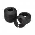 Uxcell Pipe Cover Decoration 20mm Pp Plastic Escutcheon Water Drain Line Black 10pcs