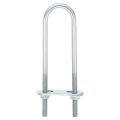Round U-bolts 2 Set 23mm Inner Width 120mm Length M6 Zinc-plated Carbon Steel U Clamp Bolt With Nuts And Plates For Boat 