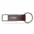 Ipick Image Made For Ford F150 Fx4 Off Road Brown Leather Strap Gunmetal Pull-out Metal Premium Key Chain