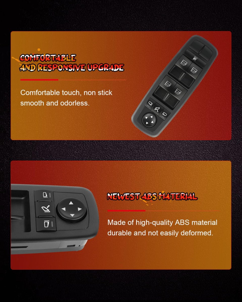 Master Power Window Switch For Mercedes Benz Ml350 2006 2011 Front Left Driver Side Control Replaces 26073612 And 2518300290