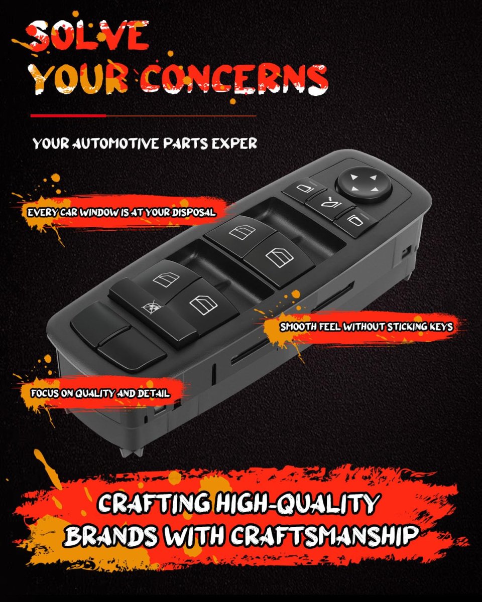 Master Power Window Switch For Mercedes Benz Ml350 2006 2011 Front Left Driver Side Control Replaces 26073612 And 2518300290