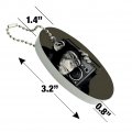 Graphics More Chimp Monkey With Boombox Radio Floating Keychain Oval Foam Fishing Boat Buoy Key Float