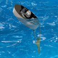 Graphics More Chimp Monkey With Boombox Radio Floating Keychain Oval Foam Fishing Boat Buoy Key Float