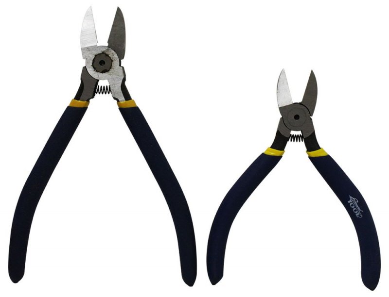 Premium Side Cutter Pliers Set 5 In And 6 25 Sizes Spring Action Handles With Comfort Grip Kit-tp1013a
