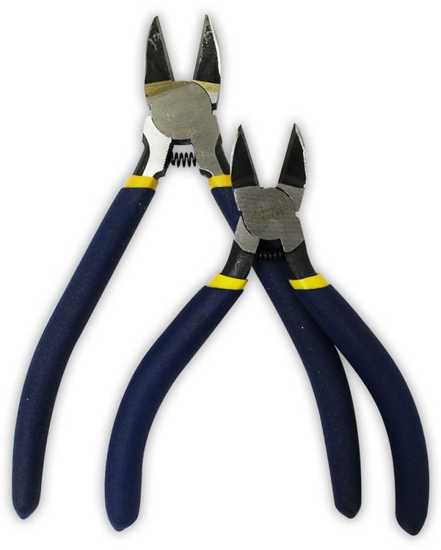 Premium Side Cutter Pliers Set 5 In And 6 25 Sizes Spring Action Handles With Comfort Grip Kit-tp1013a