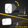 Ocpty Towing Mirror Power Adjusted Heated Black Compatible With 1998-2001 For Dodge Ram 1500 1998-2002 2500 3500