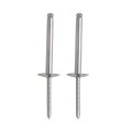 2pcs Car Aluminum Rivet Grip 4 8mm X 40mm Mandrel 2 Dia 304 Stainless Steel 