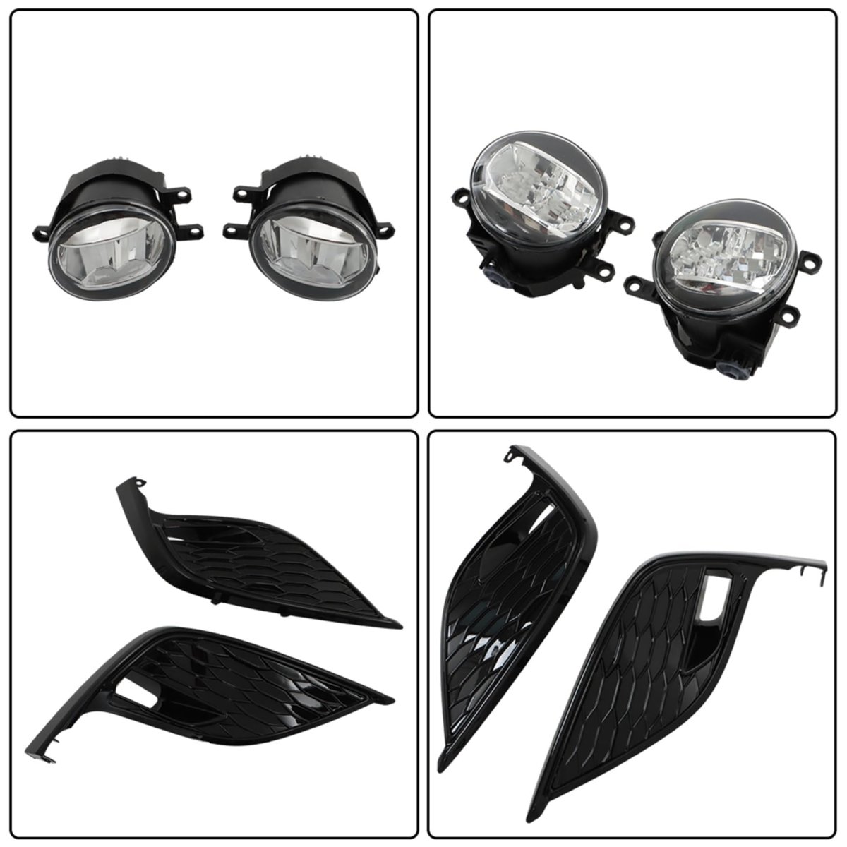 1 Pair Front Fog Light Assembly Replacement For Camry Se Xse 2021-2023 Left And Right Side W Bezel Switch 8148106240 8148206200