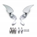 Chrome Burning Fury Blade Running Mirror For All Kawasaki Suzuki Cruiser P N Mt252-018 Ttt001 