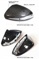 Real Carbon Fiber Replacement Side View Mirror Covers Caps Compatible With 2015-2023 Mercedes Benz C E S Glc Gla Cls Gt43