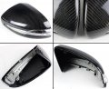 Real Carbon Fiber Replacement Side View Mirror Covers Caps Compatible With 2015-2023 Mercedes Benz C E S Glc Gla Cls Gt43