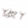 A15111200ux1634 M4x16 Mm 304 Stainless Steel Wing Head Screw Bolts Fastener Pack Of 5 