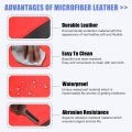 Uxcell Microfiber Leather Center Console Lid Armrest Cover Black Red With Stitches For Jeep Wrangler Jk 2011-2017