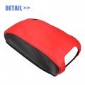 Uxcell Microfiber Leather Center Console Lid Armrest Cover Black Red With Stitches For Jeep Wrangler Jk 2011-2017