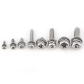 160pcs M2 5 M3 M4 M5 304 Stainless Steel Pan Head Screws Nuts Assortment Kit With Storage Box